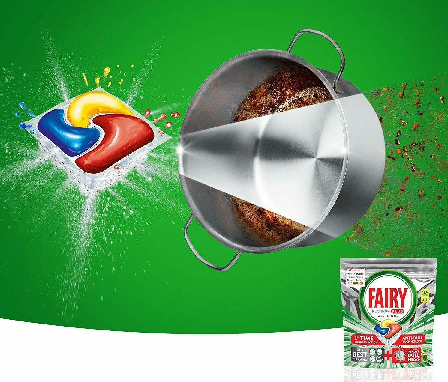 Detergent pentru masina de spalat vase FAIRY Platinum Plus, 100 capsule